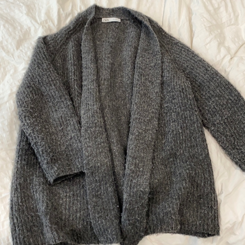 zara soft cardigan